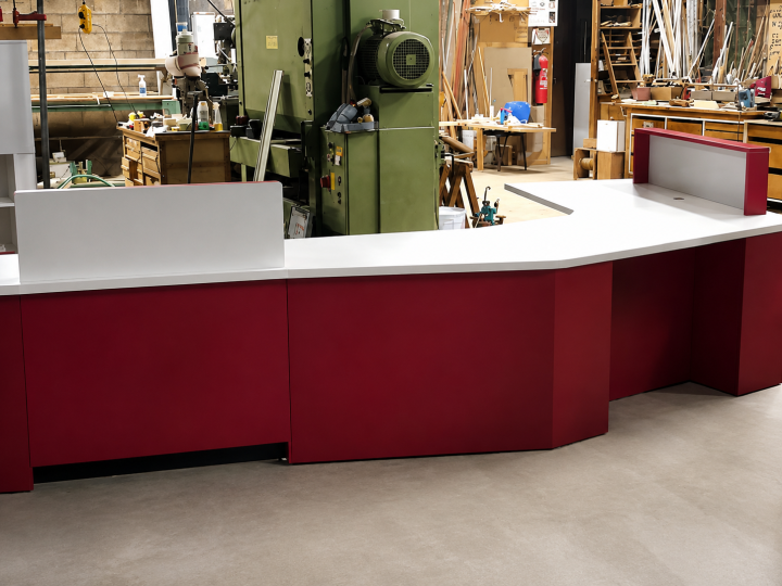 Fabrication de banque d'accueil modulaire et sur mesure Mont-de-Marsan